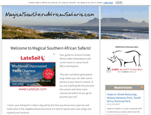 Tablet Screenshot of magical-southern-african-safaris.com